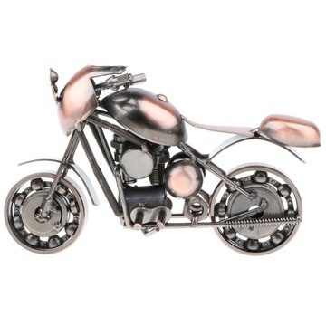 Vintage rzeźba motocykla z brązu model odlewu