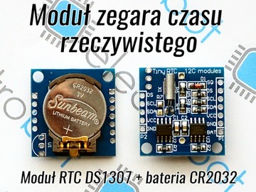 Модуль часов реального времени RTC DS1307 АККУМУЛЯТОР