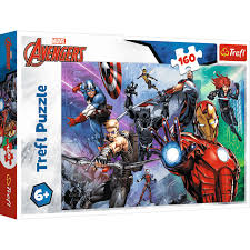 Puzzle 160 Zawsze gotowi bohaterowie Disney Marvel The Avengers Trefl 15424