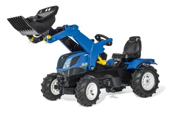 TRAKTOR Z ŁADOWACZEM I OPONAMI PNEUMAT. NEW HOLLAND | ROLLY TOYS | 611270