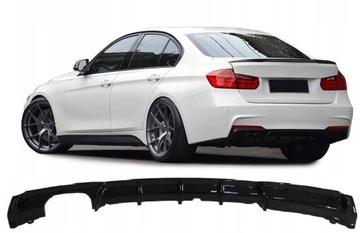 DYFUZOR DOKŁADKA SPOILER BMW F30 F31 CZARNY POŁYSK