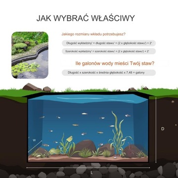 Пруд из фольги 3 х 4 м