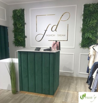 Зеленая стена с искусственными растениями, микс 1 панель 0,5х0,5м, густой вертикальный сад