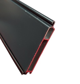 Listwa dolna aluminiowa z uszczelką gumową