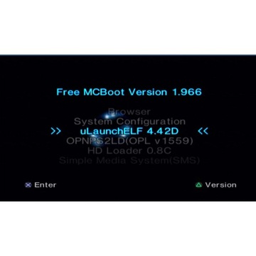 Карта памяти PS2 64 МБ Бесплатная MCBoot 1.966 FMCB