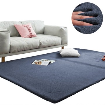 Pluszowy miękki Dywan Rabbit futro królika 60x120