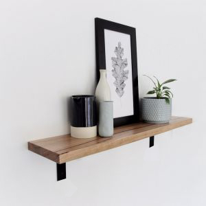 Wspornik półki prosty uchwyt pod półkę czarny stalowy podpórka solidny LOFT