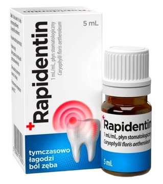 RAPIDENTIN lek OTC na ból zęba, płyn 5 ml