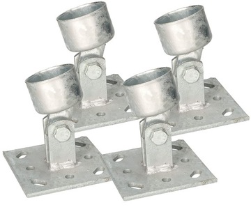 4X PODSTAWA SŁUPA REGULOWANA KOTWA WSPORNIK FI 48