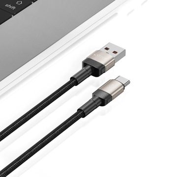 КАБЕЛЬ TECH-PROTECT ULTRABOOST EVO USB-A/USB-C 100Вт 5А 200СМ ТИТАН