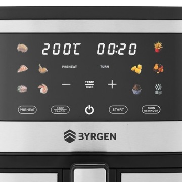 Frytkownica beztłuszczowa XXL Frytownica 8L AIR FRYER BYRGEN 2200 suszarka