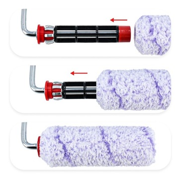 2x WAŁEK KILLER 10CM UCHWYT DR10 malowania ścian