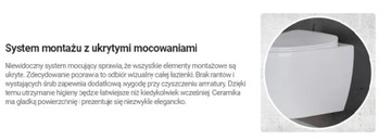 MISKA WC RIMLESS CZARNA Z FUNKCJĄ BIDETU DEANTE+ BATERIA