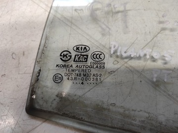 KIA PICANTO 1 I 03- SKLO (OKNO) PRAVÁ ZADNÍ MALÉ