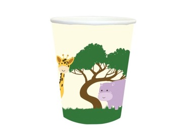 БУМАЖНЫЕ СТАКАНКИ SAFARI JUNGLE 250МЛ 6 ШТ.