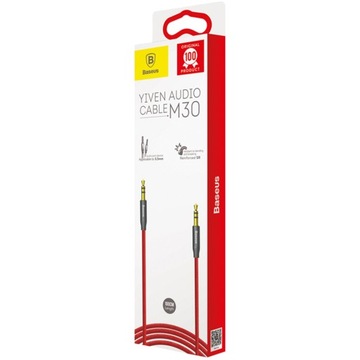 АУДИОКАБЕЛЬ BASEUS YIVEN STRONG МИНИ-ДЖЕК JACK-JACK 3,5 ММ AUX РАЗЪЕМ 100 СМ 1 М