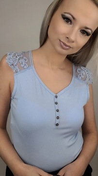 KOLORY TOP koronkowy bluzka koronka koszulka UNI