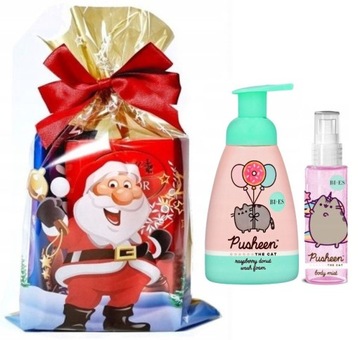 Подарочный набор Pusheen для девочки Пена для умывания + духи на день рождения