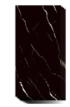 1X SAMOPRZYLEPNE PANEL CZARNY MARMUR PCV ŚCIENNE PANELE LAMINAT 30CMX60CM