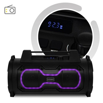 RADIO BUDOWLANE Głośnik Budowa 50W DUŻY MOBILNY Bluetooth USB AUX PILOT