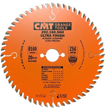 CMT Piła Tarczowa Do Drewna Laminatu 165x20mm 56z