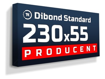 Kaseton reklamowy LED Dibond STANDARD 230x55cm