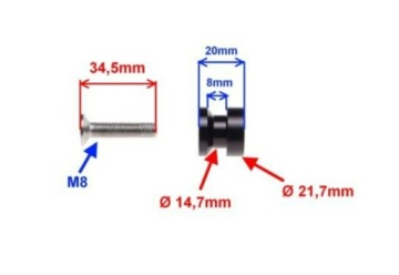 MOTORCYCLLE Кронштейн коромысла для тяги M10 X 1.25 черный