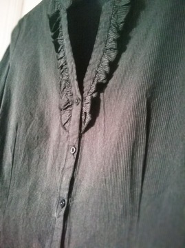 CARRY formal damska bluzka w paski stójka r. XL