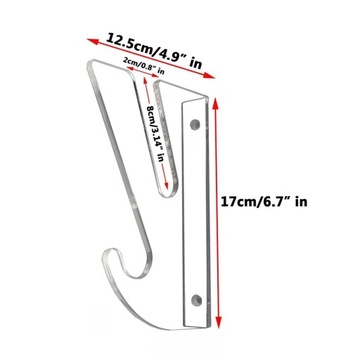 Настенный органайзер для скейтборда, горизонтальный сноуборд, прозрачный