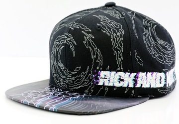 Czapka z prostym daszkiem męska Rick and Morty SNAPBACK 55-60cm 3D HAFT