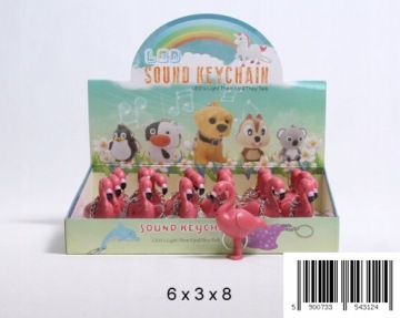 СВЕТЯЩИЙСЯ БРЕЛОК + розовый ПЛАМЯНОЙ звук