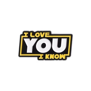 Przypinka Star Wars Gwiezdne Wojny I Love You I Know Pin metal znaczek PL