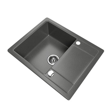 Zlew KERNAU KGSZ45571B1D Graphite grafitowy granit
