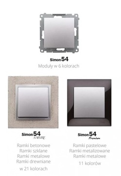 Simon 54 Premium Одинарный короб для накладного монтажа для рамок, черный матовый DPN1/49