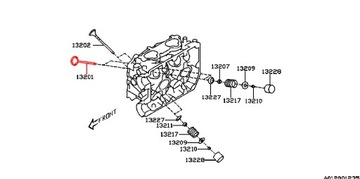 SUBARU ВПУСКНОЙ ГОЛОВНОЙ КЛАПАН 2.0 2.5 WRX STi XT 20R