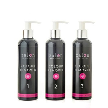 ZALON Dekoloryzator Usuwa Kolor z Włosów 3x250 ml