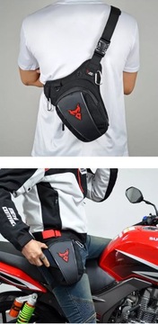 Мотоциклетная сумка на ногу GREEN LOGO