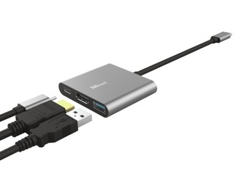 Адаптер Trust Dalyx 3-в-1 USB-C