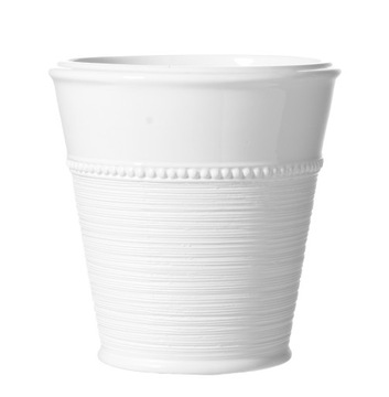 DONICZKA CERAMICZNA BIAŁA 16x16 OSŁONKA OZDOBNA
