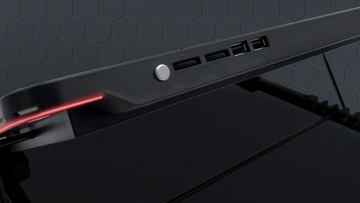 ЭРГОНОМИЧНАЯ ПОДСТАВКА-ОХЛАЖДАЮЩАЯ ПОДСТАВКА ДЛЯ НОУТБУКА 12–15,6 ДЮЙМОВ RGB LED OHS