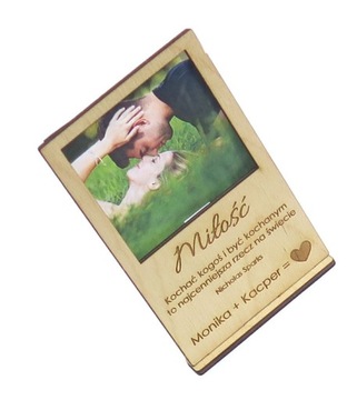 ДЕРЕВЯННАЯ РАМКА ДЛЯ ФОТОГРАФИИ ПОДАРОК ​​НА ДЕНЬ СВЯТОГО ВАЛЕНТИНА 3D MD30