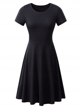 Sukienka Midi Elegancka Casual Vintage Lato