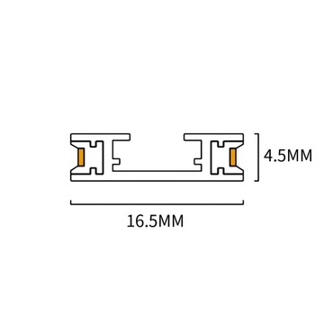 Разъем «И» для магнитной рейки освещения М2.