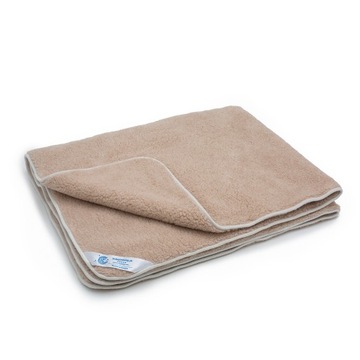 KOŁDRA WEŁNIANA 200x240 MERYNOS TUMBLER JASNY BEŻ
