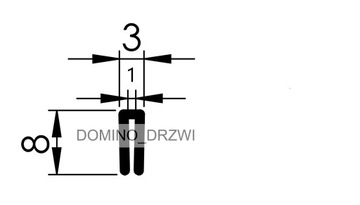 8x3x1мм ПРОКЛАДКА КРОМОЧНАЯ, РЕЗИНОВАЯ УНИВЕРСАЛЬНАЯ 1 ММ