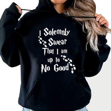 DAMSKA CZARNA BLUZA HARRY POTTER I SOLEMNLY S