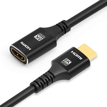 Przedłużacz Kabel Adapter HDMI 2.1 4K 144Hz 1M