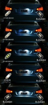 СВЕТОДИОДНАЯ ПОДСВЕТКА НОМЕРНОГО ЗНАКА ДЛЯ BMW E39 E60 E61 X5 E90 E91 E93