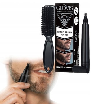 GLOVIS BEARD FILLER Zagęszczanie Brody + Szczotka