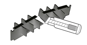 Соединитель ПВХ для потолочного карниза, черный